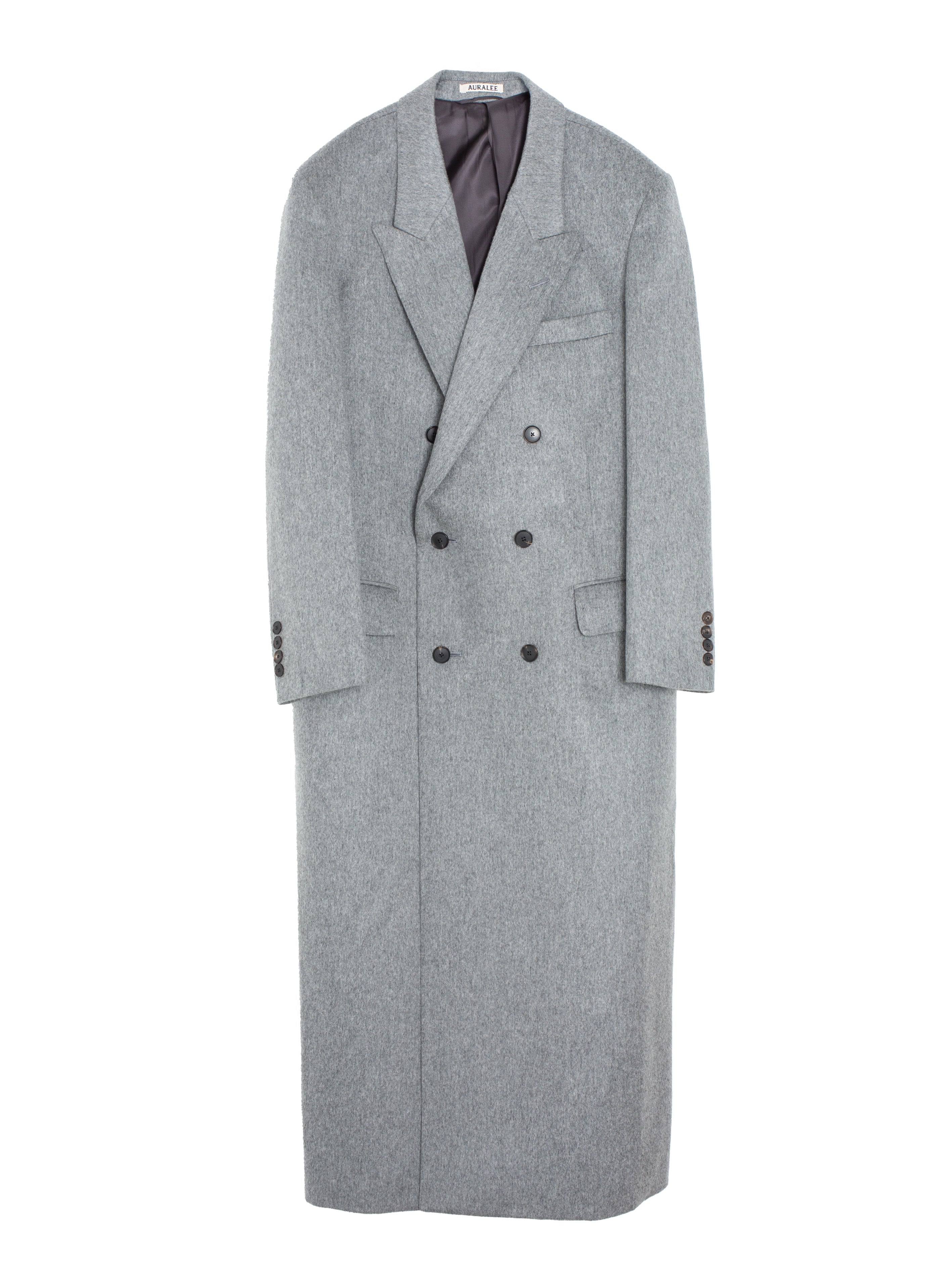 Auralee Women's Cashmere Moleskin Coat Top Grey – Opia