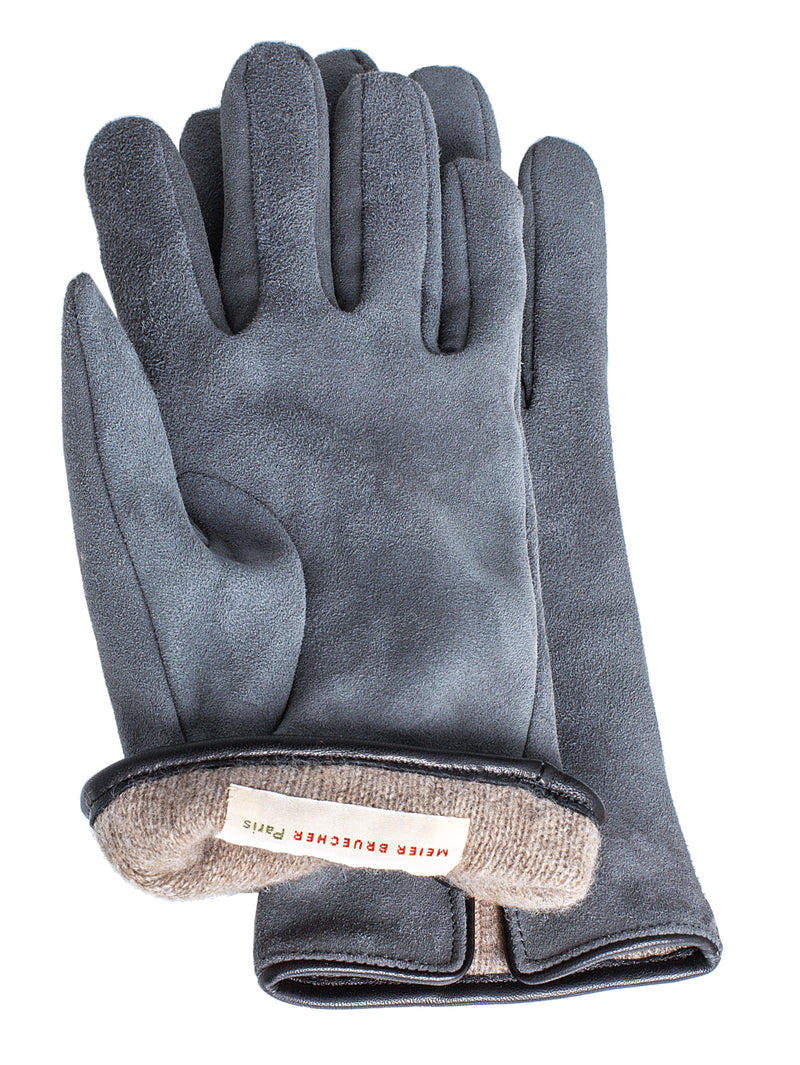 Women’s Handmade Chevreau-Velours Cashmere Tipo Glove