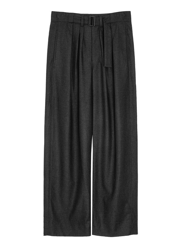 Belted Cropped Pants Antracite