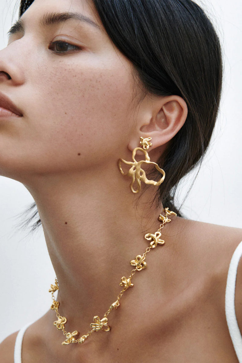 The Past Within The Present Earrings Gold