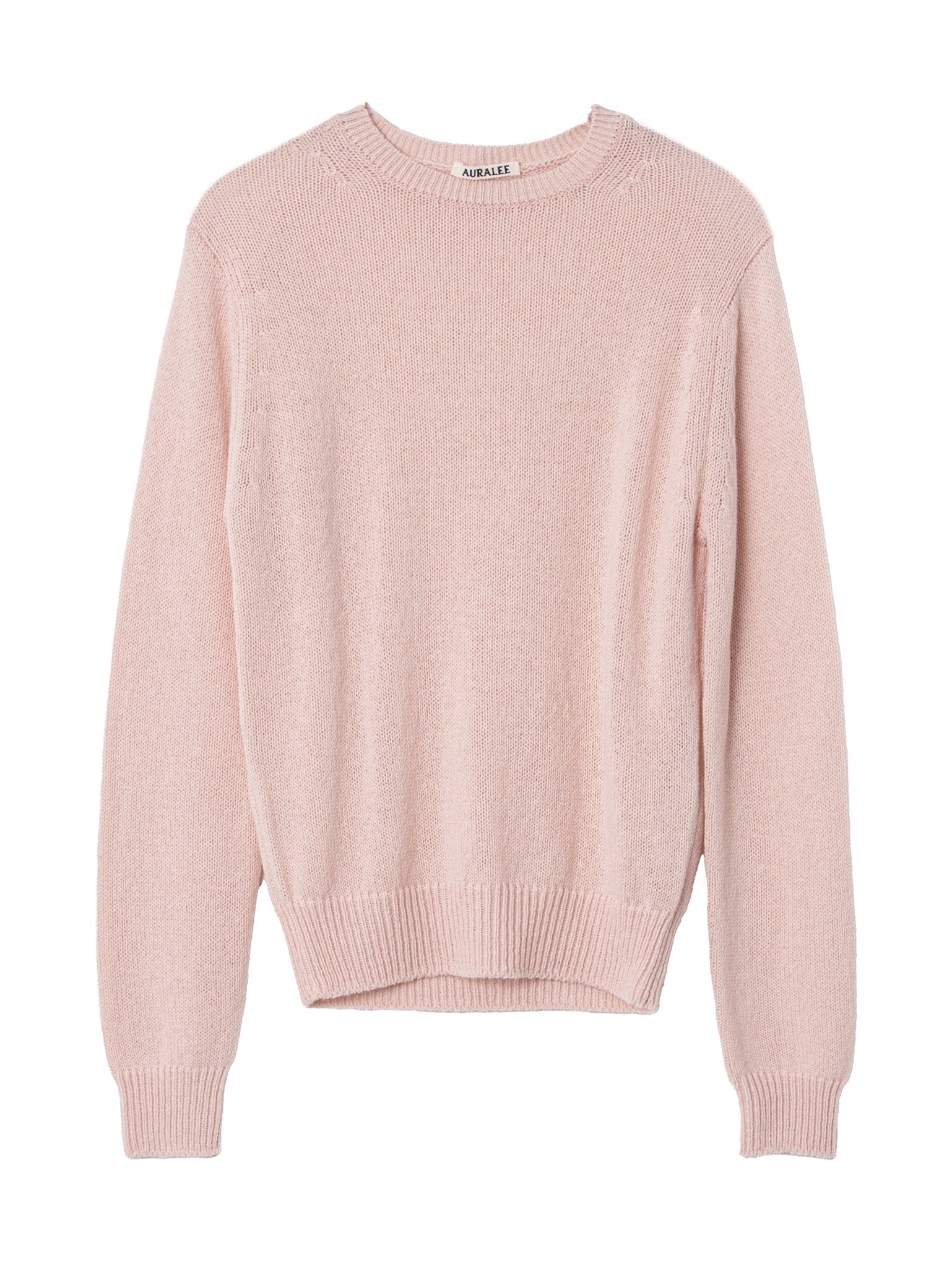 Auralee Women's Summer Cashmere Knit Pullover Light Pink – Opia