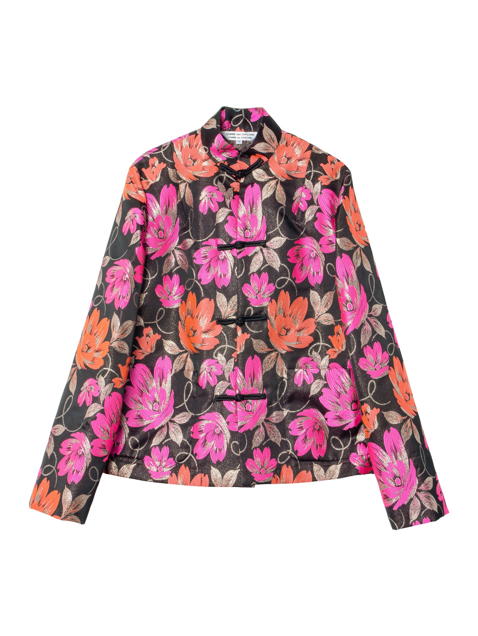 COMME des GARÇONS 花柄 刺繍ジャガード ジャケット アーカイブ Comme des Garçons Comme des Garçons CDG Floral Jacquard Mandarin