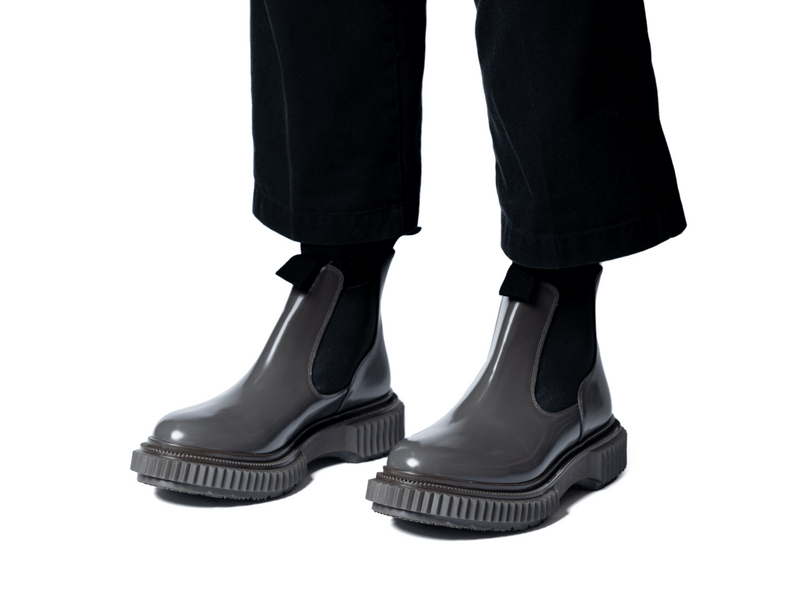 Type 191 Charcoal Polido Calf Adieu Shoes