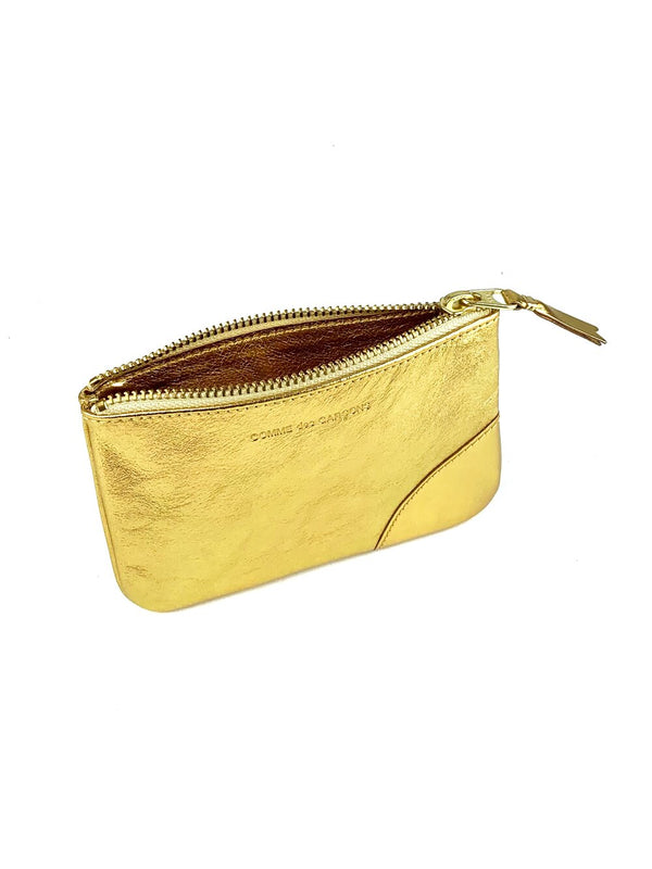 CDG Gold Line Small Pouch Wallet Gold