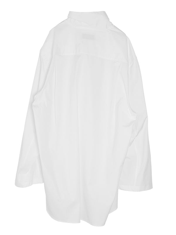 Extended-Collar Shirt White