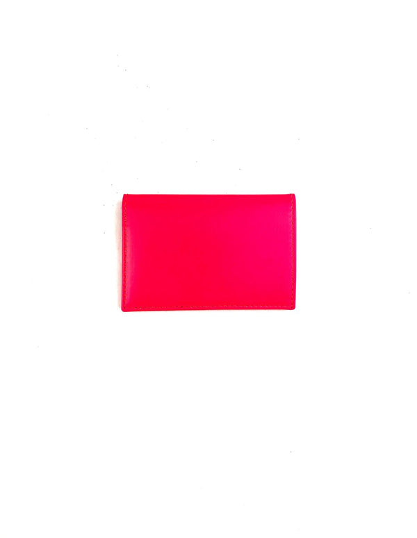 CDG Super Fluo Card Wallet Pink