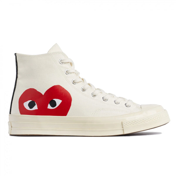CDG Play Converse Chuck Taylor Beige