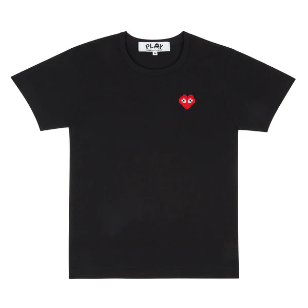 CDG Play Space Invader Women s T Shirt Black