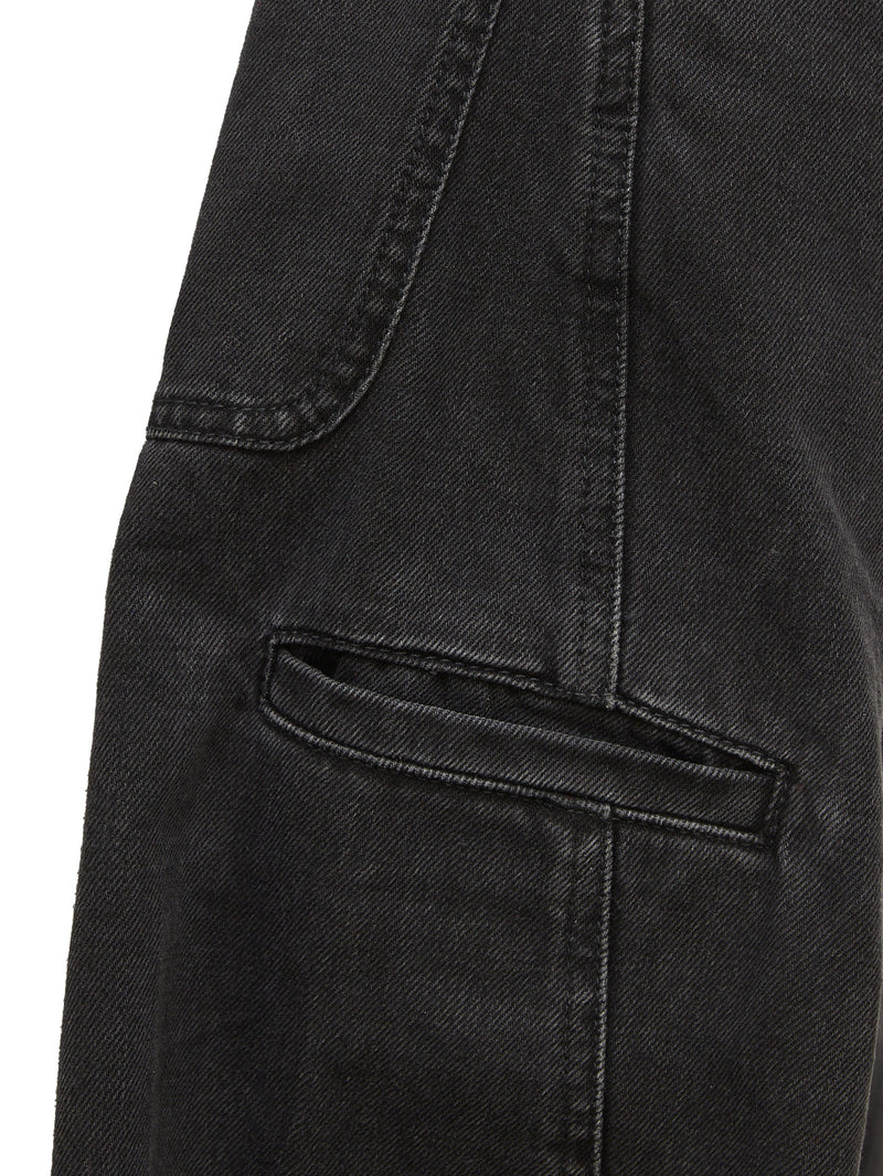 Twisted Workwear Trouser Soft Bleached Black