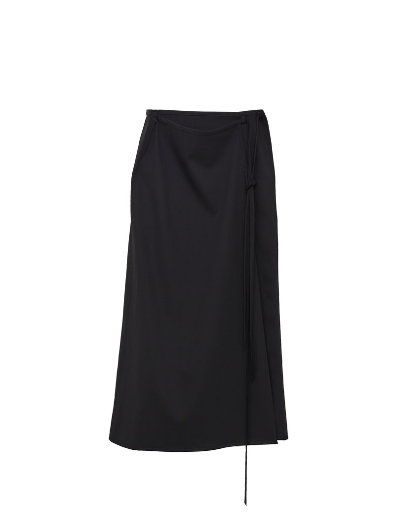 Light Tailored Skirt Jet Black