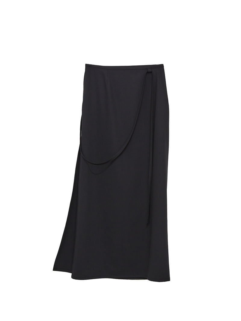 Light Tailored Skirt Jet Black