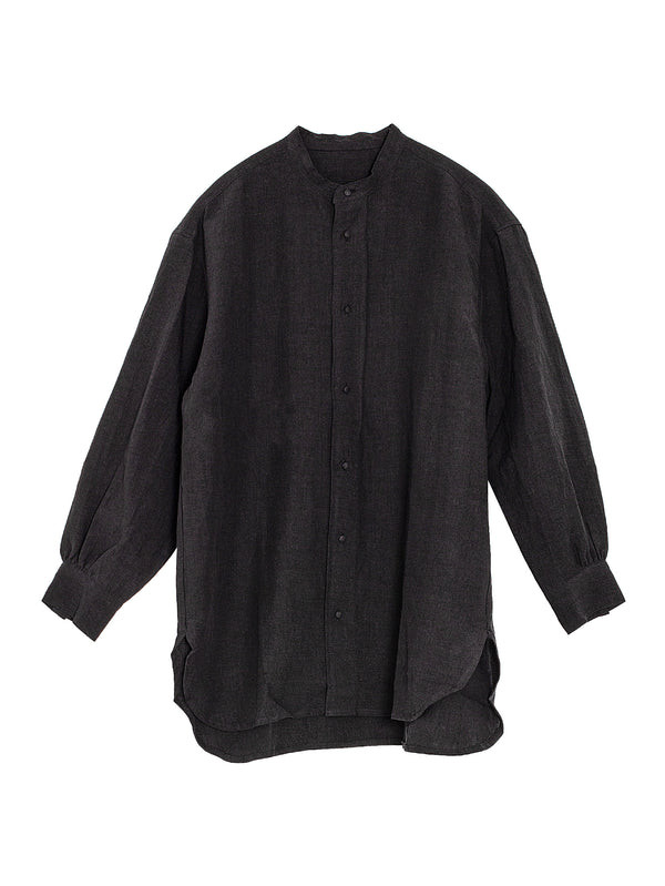 High Count Linen Classic Shirt Black Cosmic Wonder
