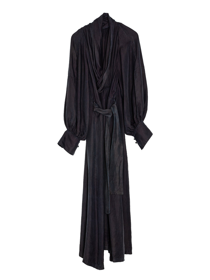 Silk Tweed MM Dress Sumi Yambaru Indigo Cosmic Wonder
