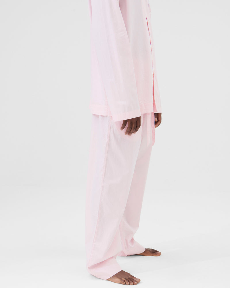 Cotton Poplin Pyjamas Shirt Soft Pink