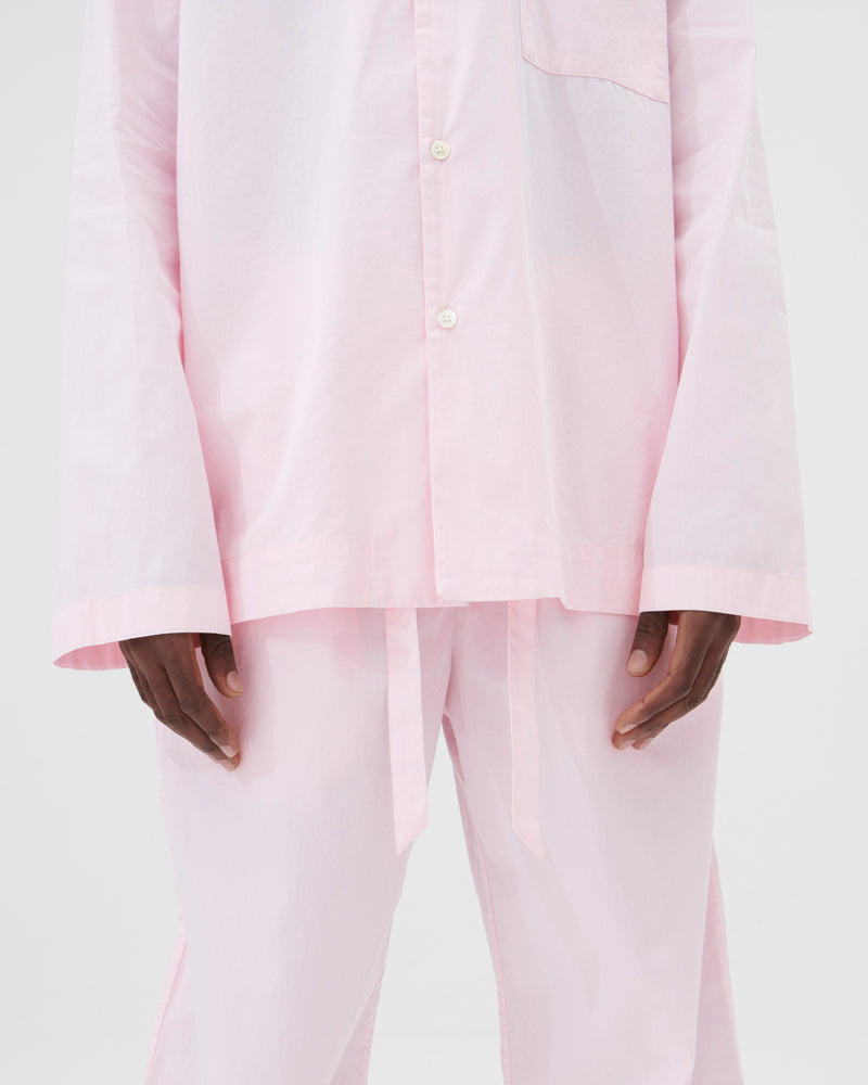 Cotton Poplin Pyjamas Shirt Soft Pink