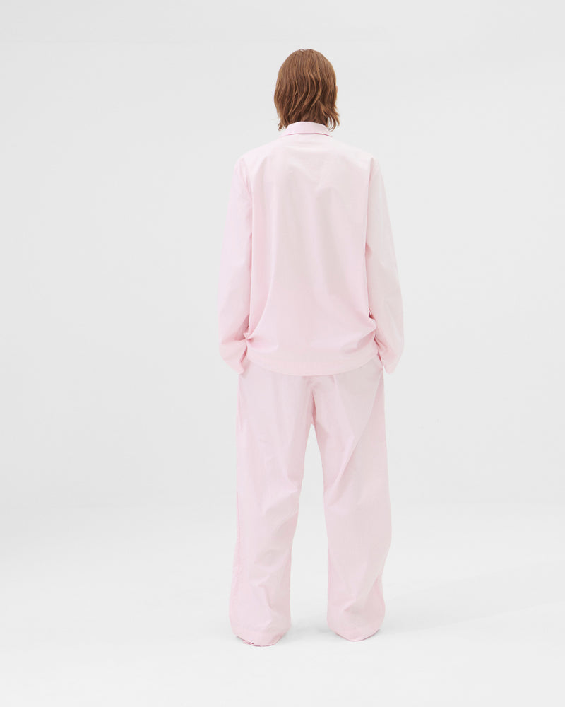 Cotton Poplin Pyjamas Shirt Soft Pink