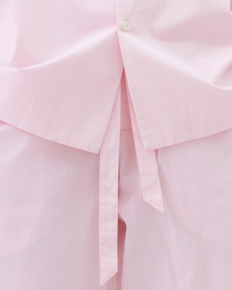 Cotton Poplin Pyjamas Shorts Soft Pink