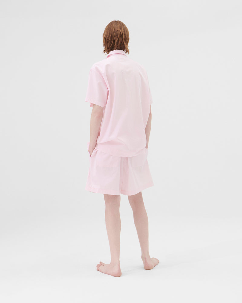 Cotton Poplin Pyjamas Shorts Soft Pink