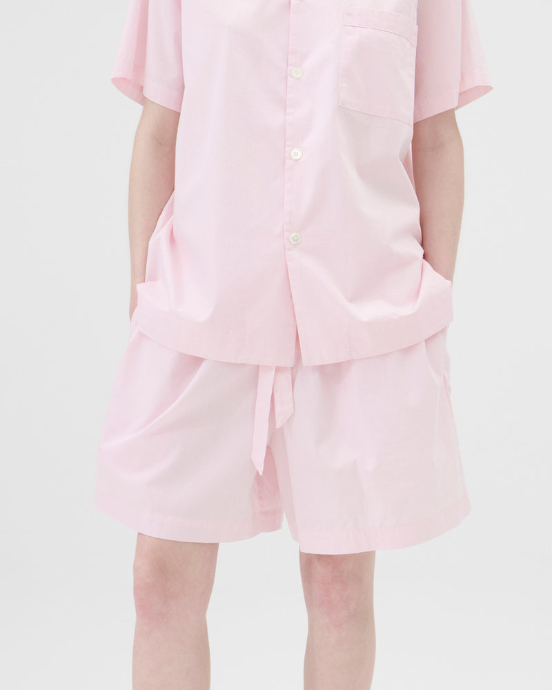 Cotton Poplin Pyjamas Shorts Soft Pink