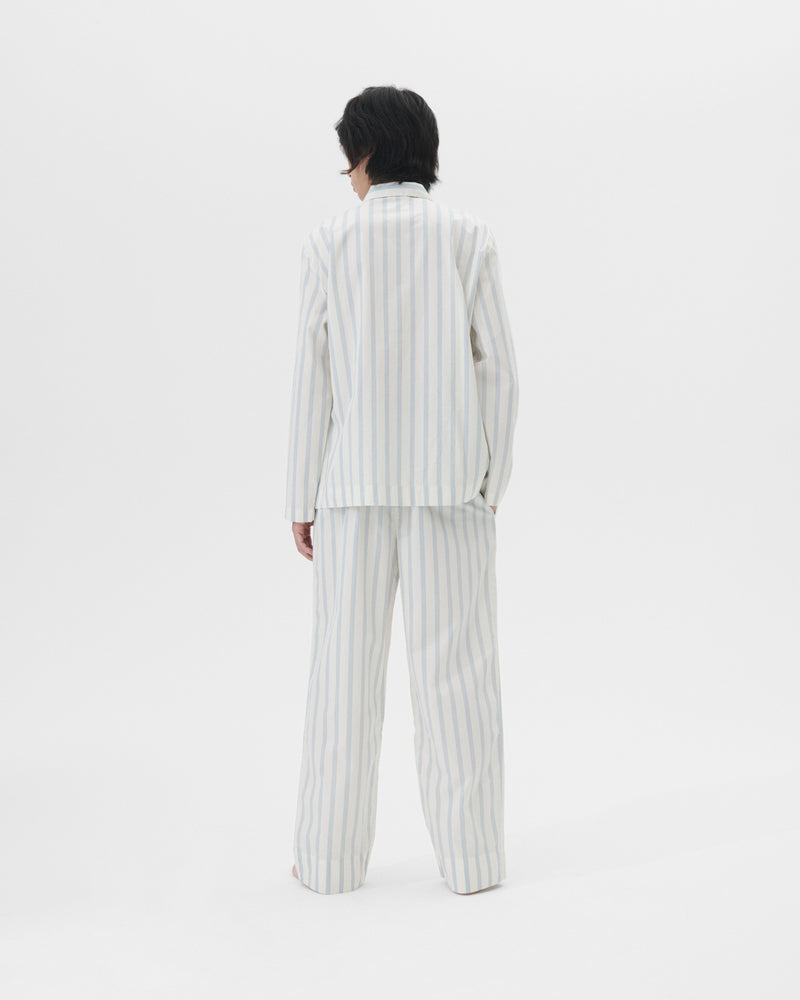 Cotton Poplin Pyjamas Pants Needle Stripes