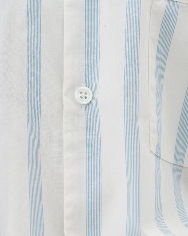 Cotton Poplin Pyjamas Shirt Needle Stripes