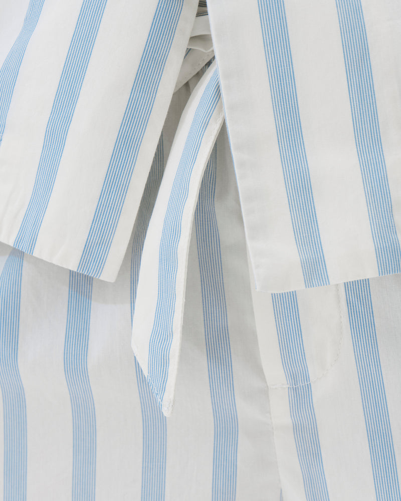 Cotton Poplin Pyjamas Shorts Needle Stripes