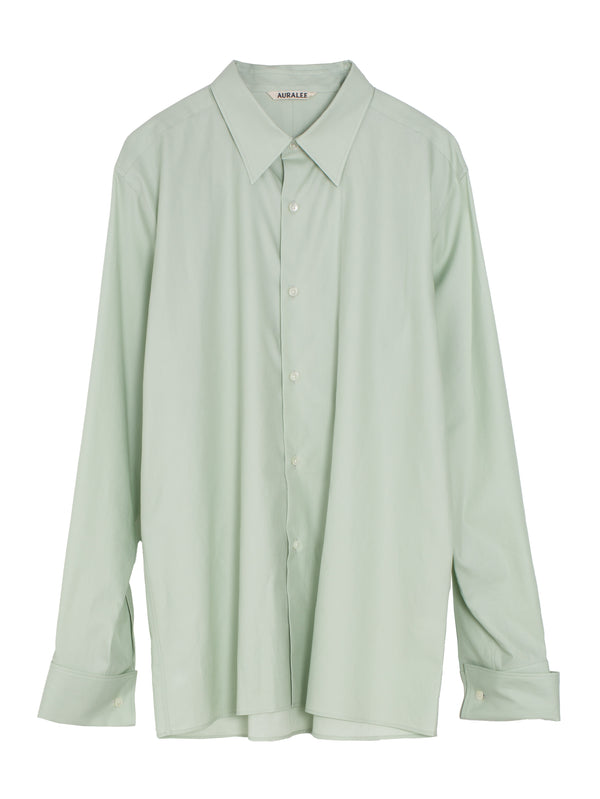 Men's Washed Finx Twill Double Cuff Shirt Light Khaki