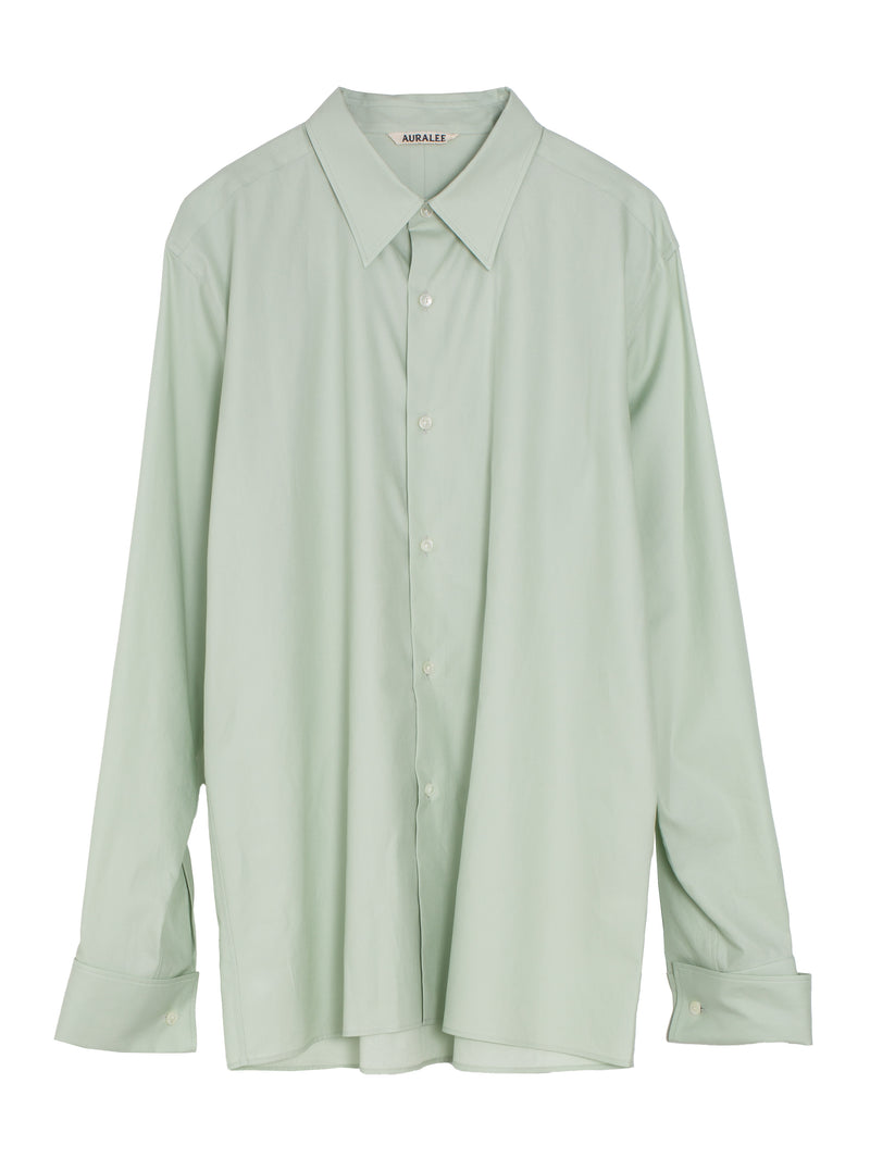 Men's Washed Finx Twill Double Cuff Shirt Light Khaki