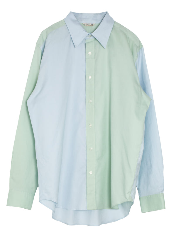 Men's Finx Ox Chambray Shirt Pale Green X Blue