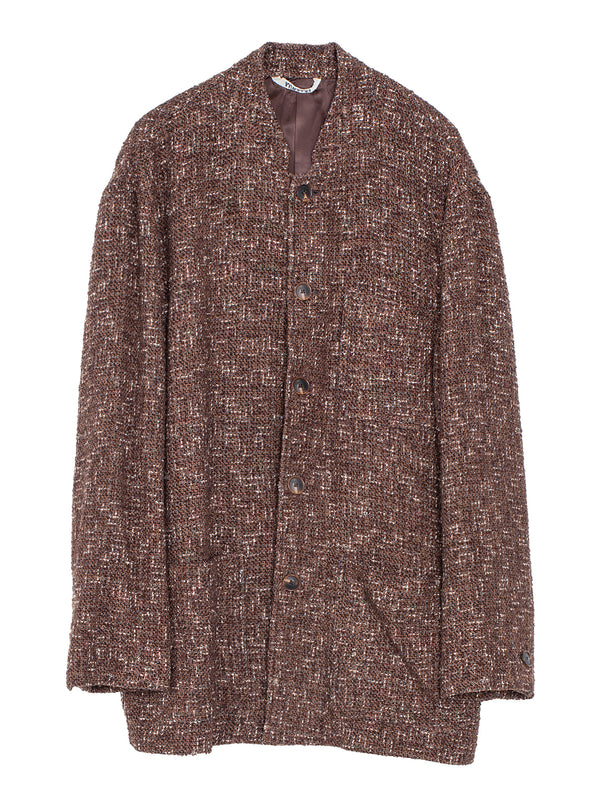 Men’s Homespun Tweed Jacket Dark Brown Tweed