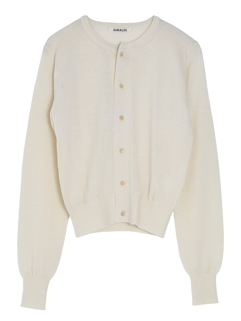 Women’s Hard Twist Cashmere Knit Cardigan Ivory White