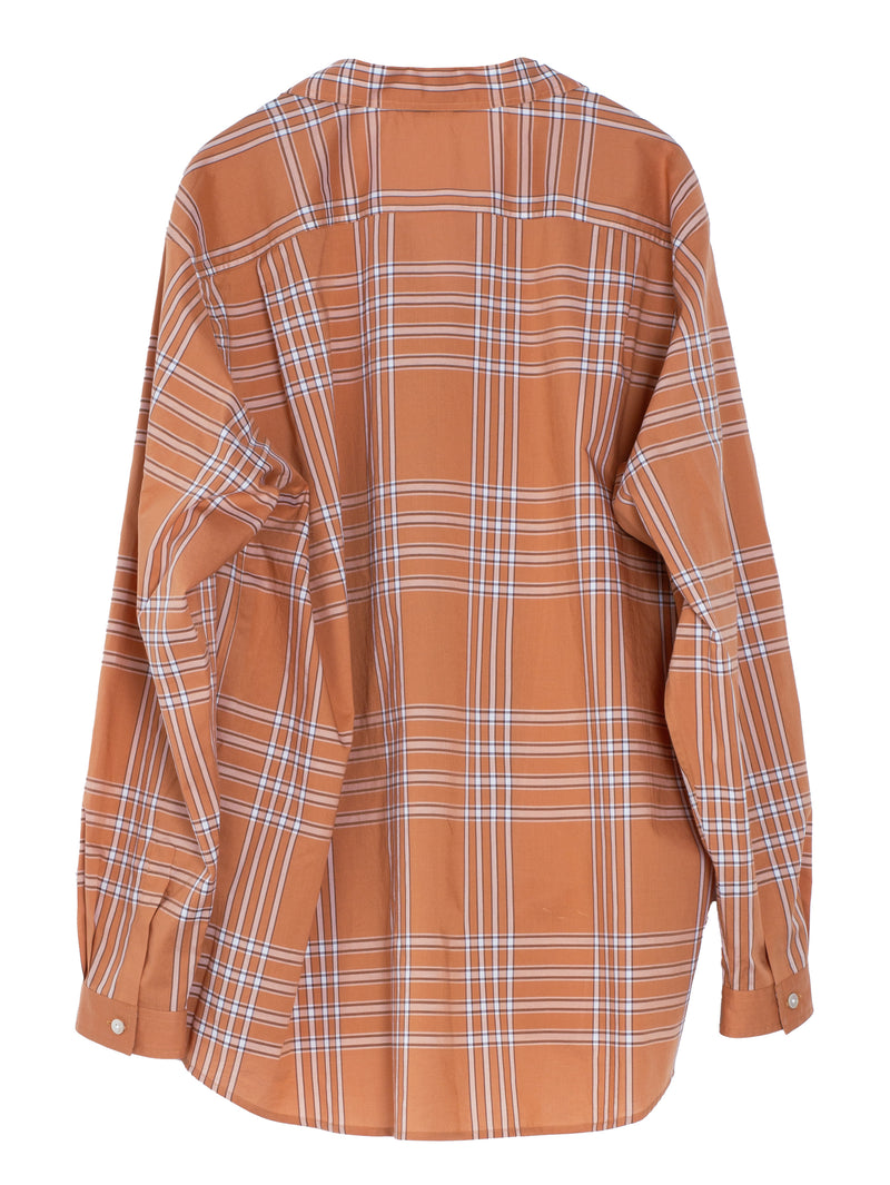 Men's Washed Finx Typerwriter Shirt Amber Check