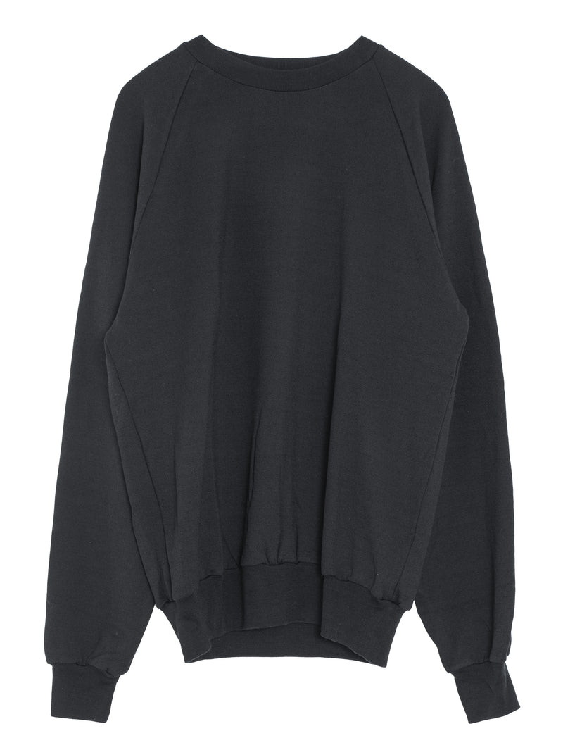 Men's Light Wool Sweat Pullover Black