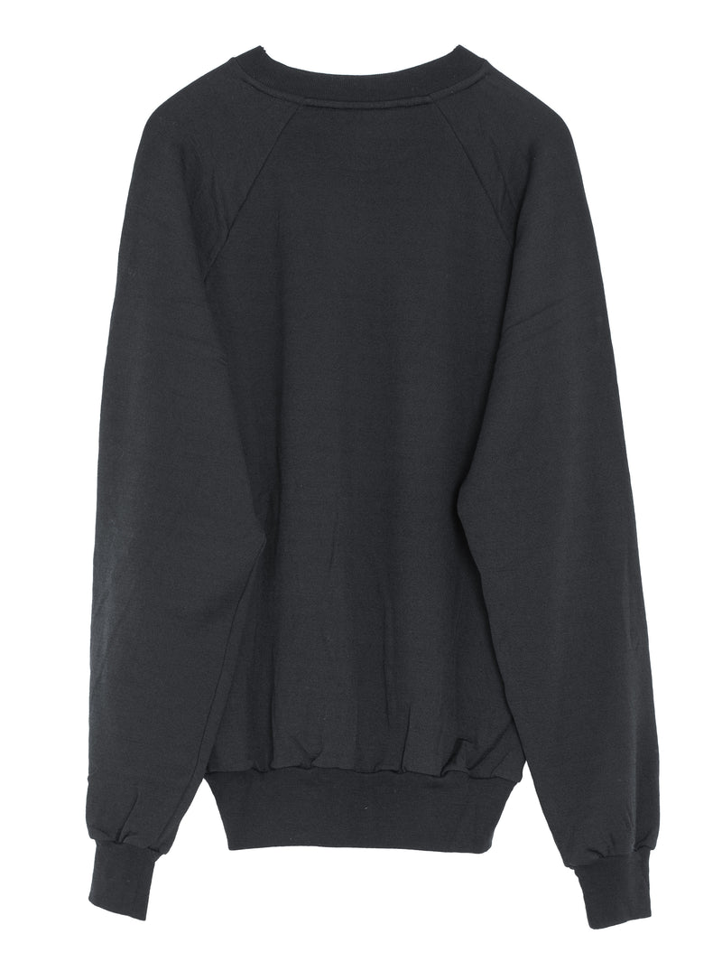 Men's Light Wool Sweat Pullover Black