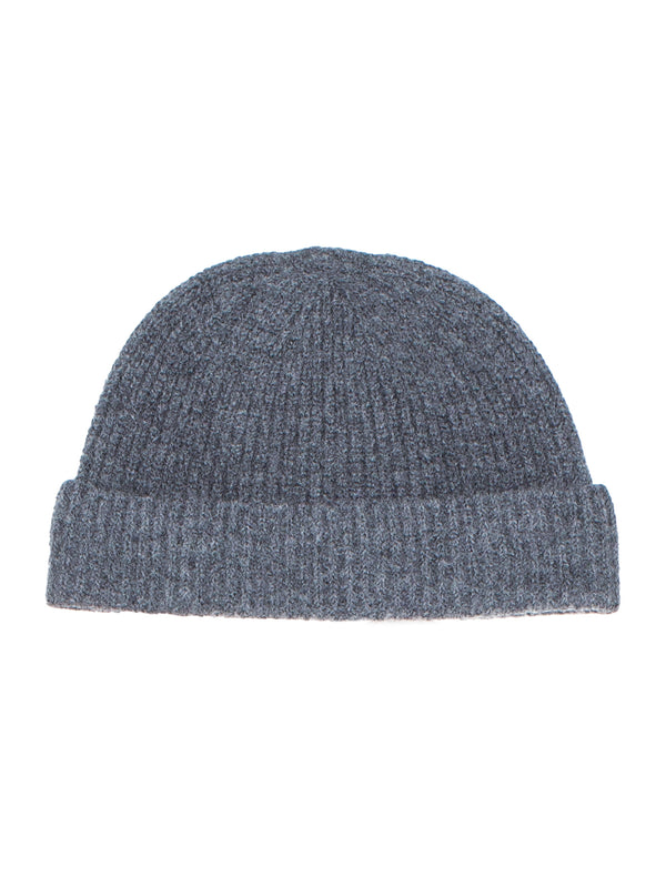 Women’s Wool Soft Cord Knit Cap Light Top Charcoal