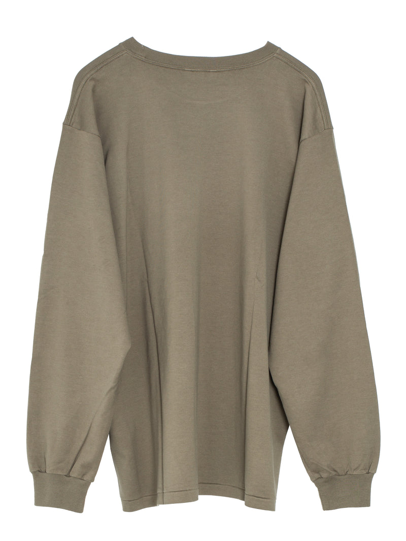 Men's Luster Plaiting Long sleeve Tee Khaki