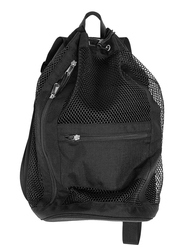 Men's Mesh Small Backpack Black Made By Aeta