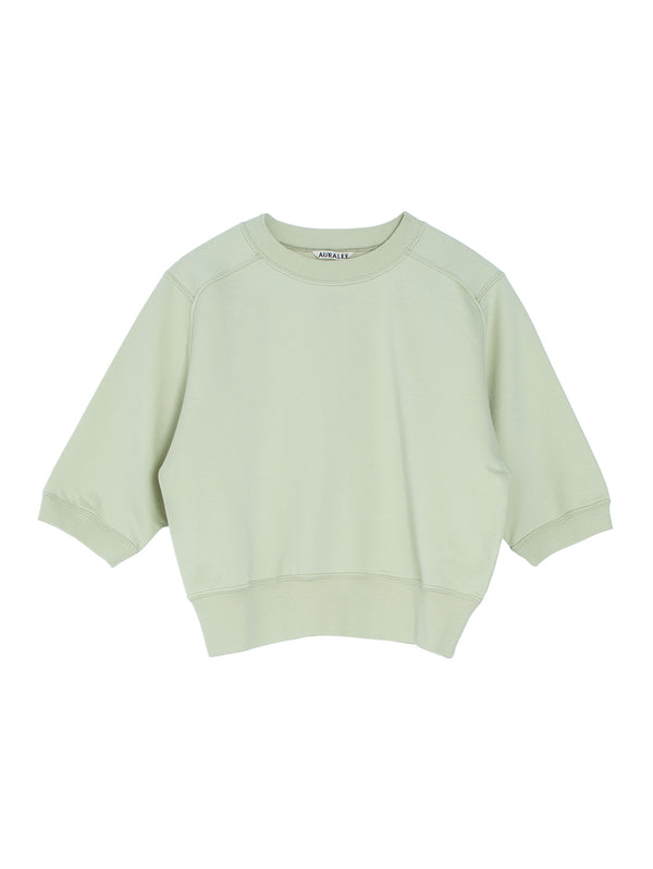 Women's Elastic High Gauge Sweat Half Sleeved Pistachio