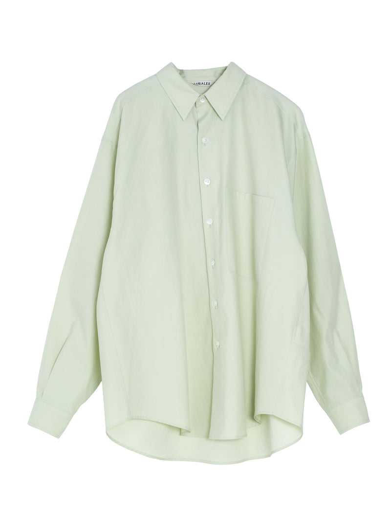 Men's Washed Finx Twill Big Shirt Light Green