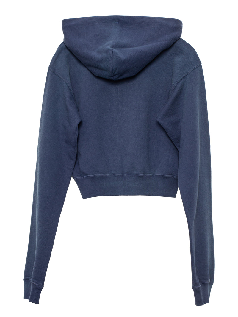 Women's Product Dyed Pima Light Sweat Zip Parka Light Navy