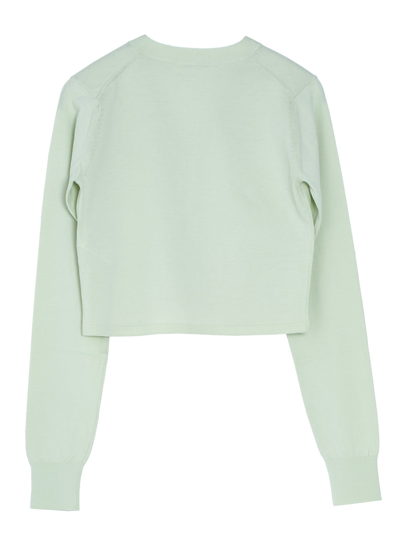 Women's Super High Gauge Cotton Knit Cardigan Light Pistachio
