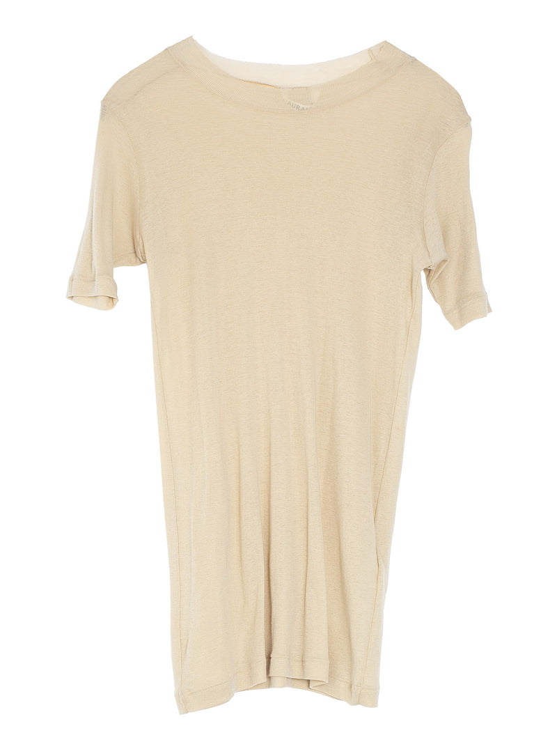 Women's Super High Gauge Sheer Rib Tee Light Beige