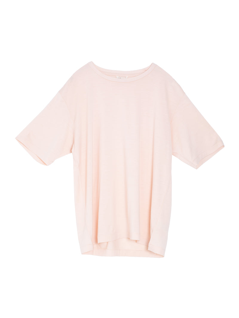 Men's Super Soft Wool Jersey Tee Light Pink