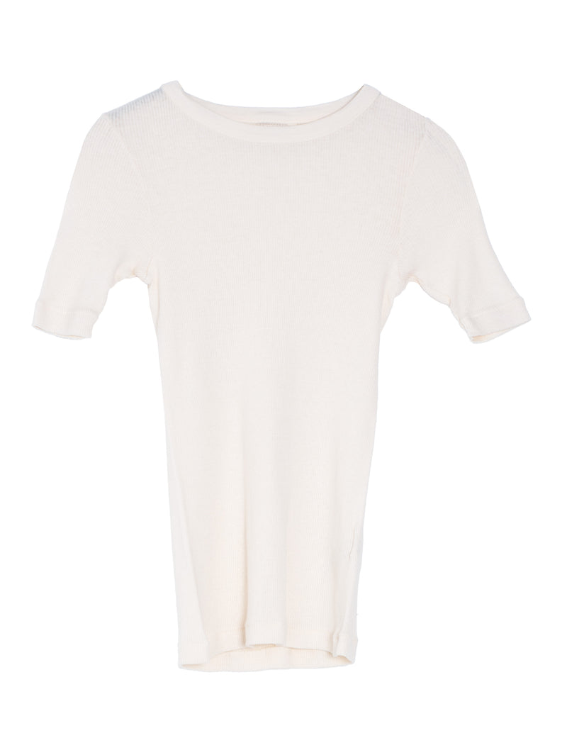 Women's Organic Soft Rib Tee Ivory
