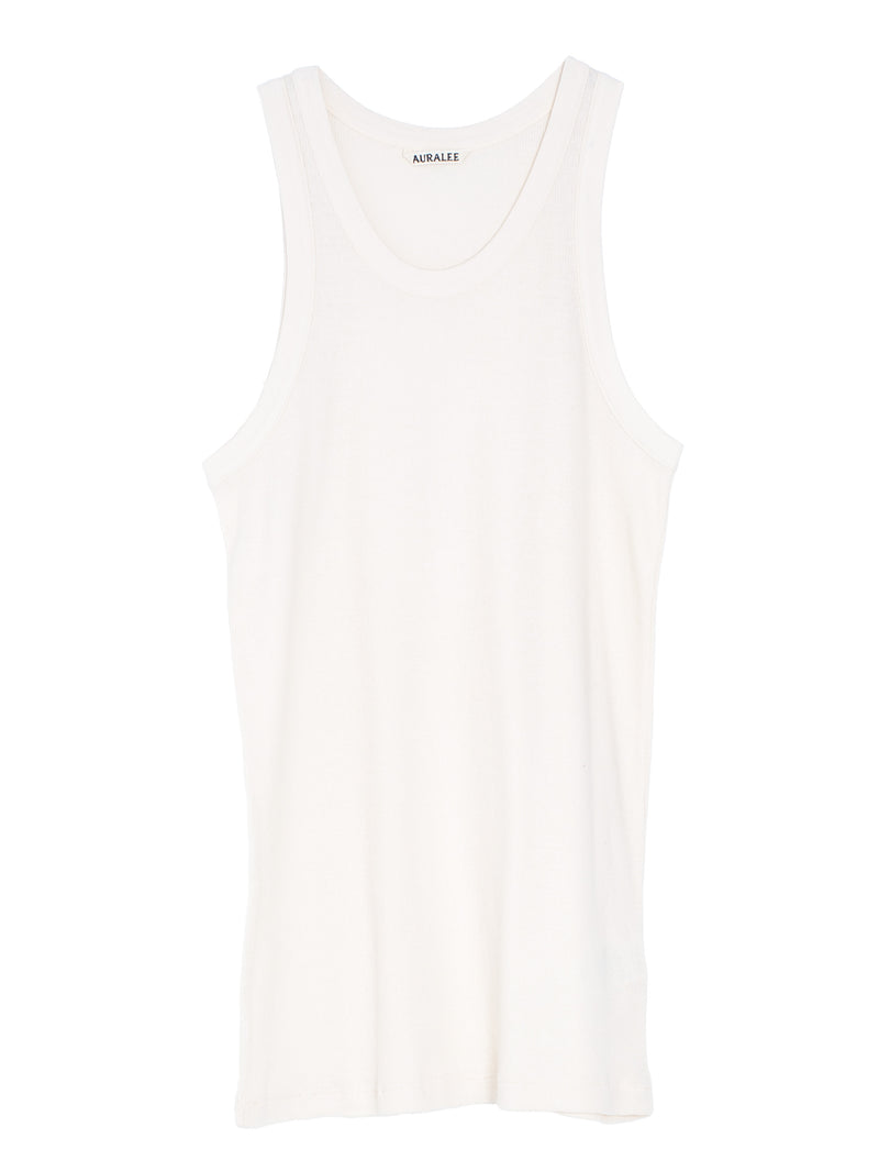 Men's Organic Soft Rib Tank Top Ivory