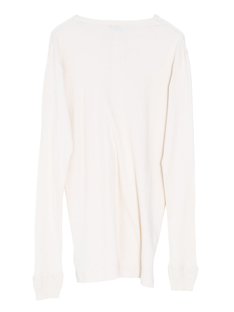 Men's Organic Soft Rib Henly Neck Pullover Ivory