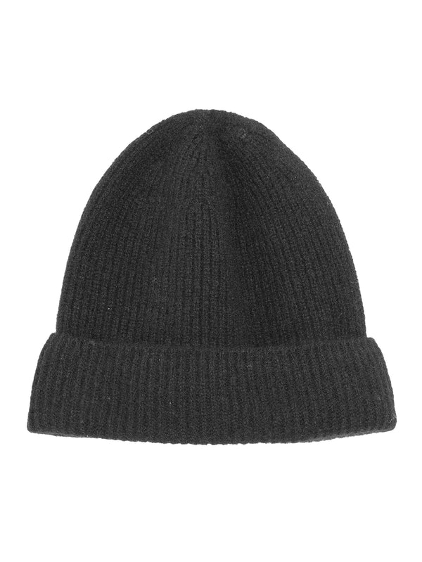 Baby Cashmere Knit Cap Top Black