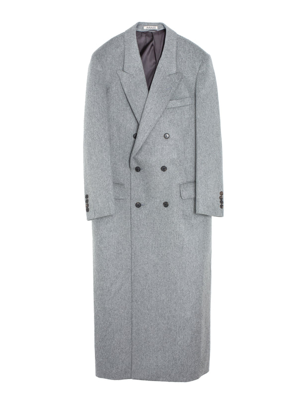 Women's Cashmere Moleskin Coat Top Grey