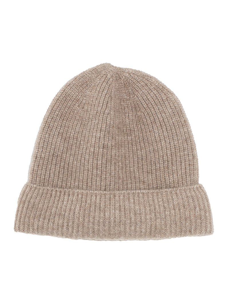 Baby Cashmere Knit Cap Natural Brown