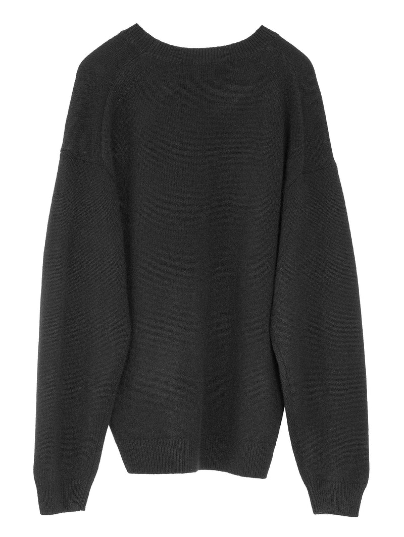 Men's Baby Cashmere Knit Top Black